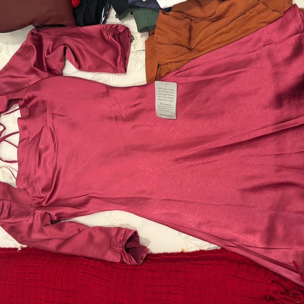 Lush Vibrant Pink Satin Garment